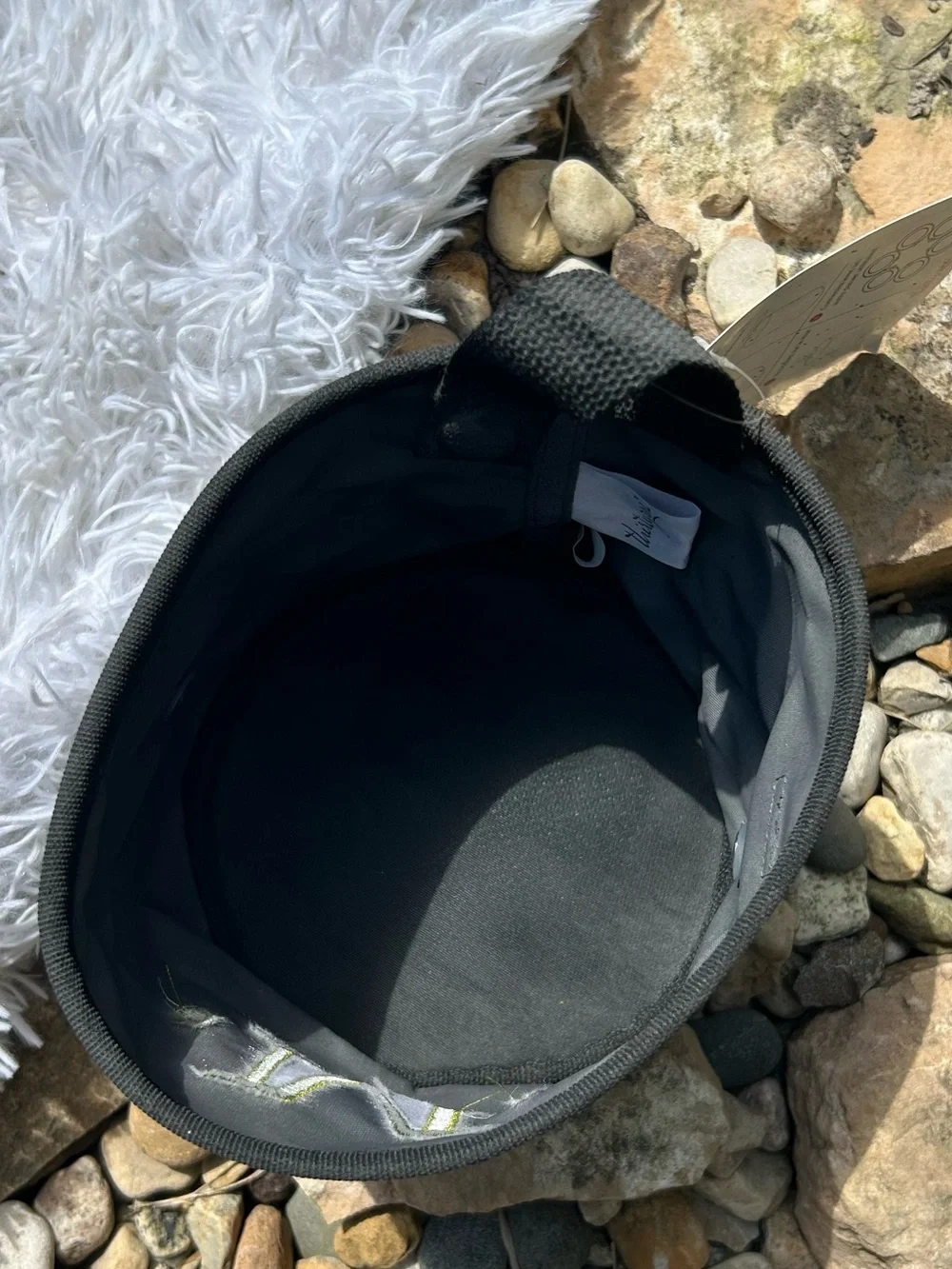 Thirty-One Charcoal Crosshatch Monogram M Oh Snap Bin Basket  New with tag!